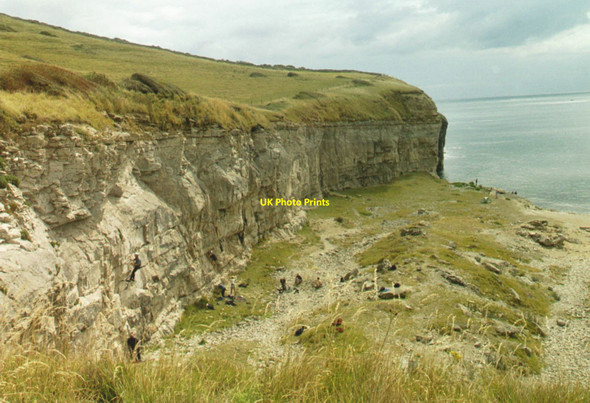 Photo 6"x4" Dancing Ledge Langton Matravers c2004