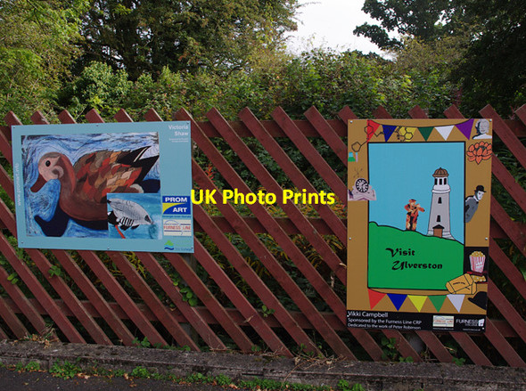 Photo 6"x4" Silverdale Station public art Red Bridge c2015