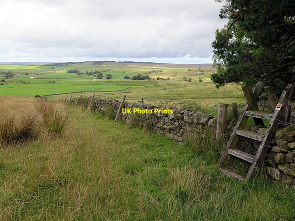 Photo 6"x4" Pennine Way at Haltwhistle Golf Course Greenhead\/NY6665 c2015