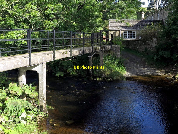 Photo 6"x4" Footbridge & ford over Tipalt Burn Greenhead\/NY6665 c2015