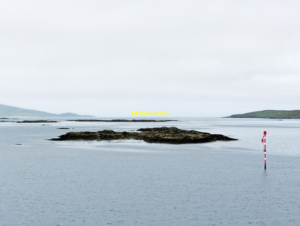 Photo 6"x4" Marker buoy for the Harris to Berneray ferry Sgeir Chruaidh c2015