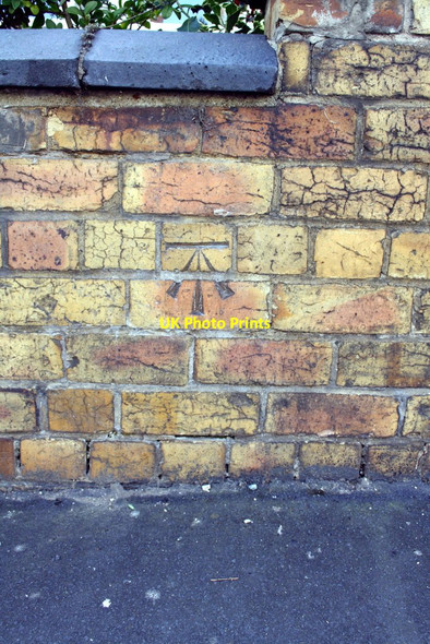 Photo 6"x4" Benchmark on wall outside #62 Conduit Road Stamford\/TF0207 c2015