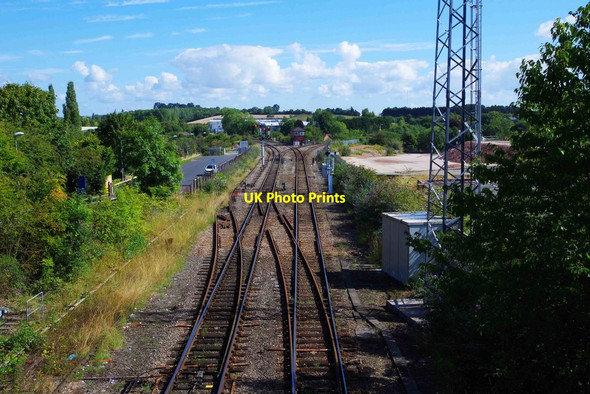 Photo 6"x4" Railway tracks northeast of Droitwich Spa Railway Station in August 2015, Droitwich Spa, Worcs Droitwich c2015
