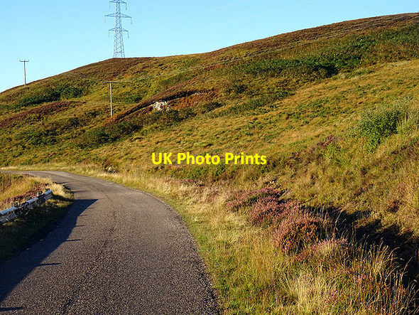 Photo 6"x4" A897 road Forsinard c2015