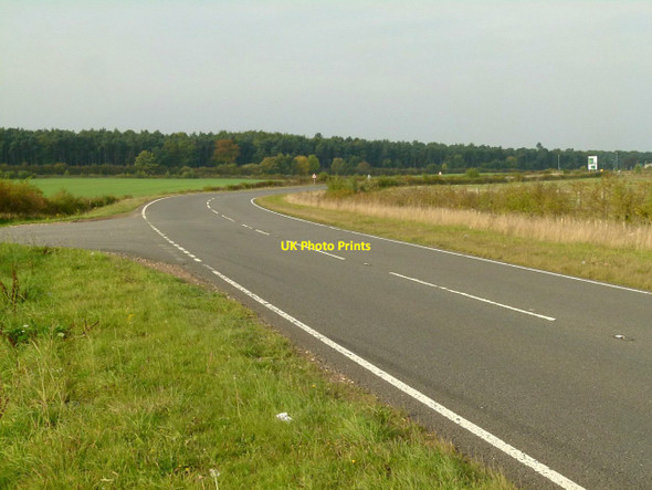 Photo 6"x4" B6420 approaching Great Whin Covert junction Hardwick Village c2015