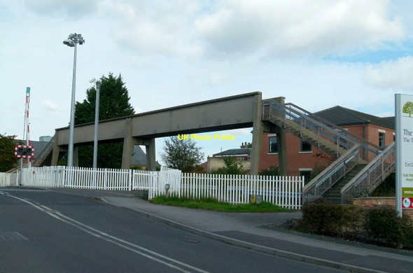 Photo 6"x4" Footbridge over the railway at Thrumpton Lane Retford c2015