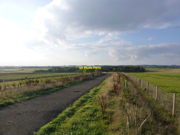 Photo 6"x4" Farm track on restored opencast coal workings  Tritlington c2015