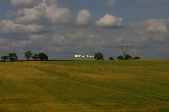 Photo 6"x4" Pylon line south of Tuxford Egmanton c2015