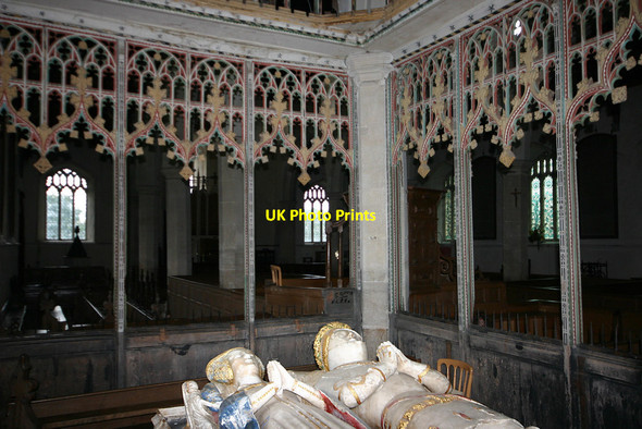 Photo 6"x4" St Mary, Dennington - parclose screen Dennington\/TM2867 c2015