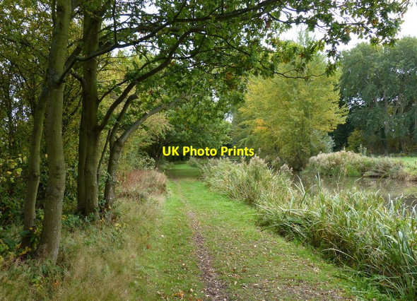Photo 6"x4" Towpath along the Coventry Canal Fradley c2015