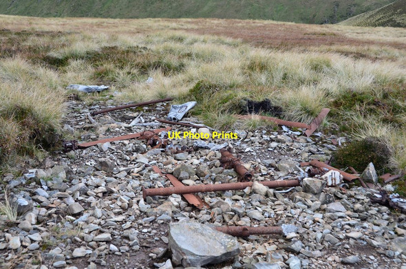 Photo 6"x4" Aircraft wreckage, Dollar Law Ugly Grain c2015