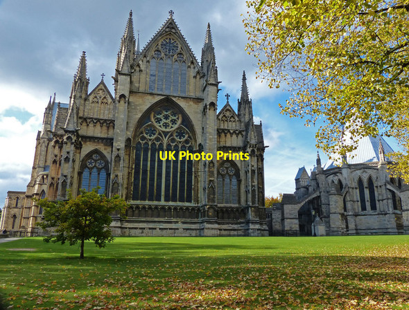 Photo 6"x4" The east side of Lincoln Cathedral Lincoln c2015