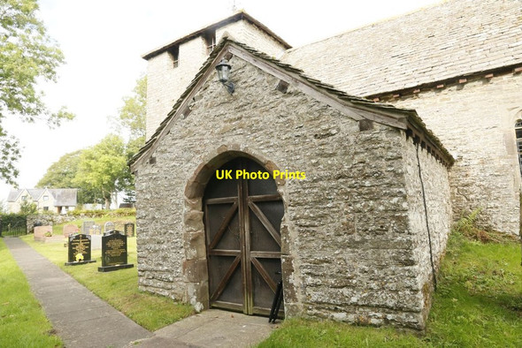 Photo 6"x4" Doors on the Porch Llandeilo Graban c2015