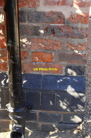 Photo 6"x4" Benchmark on Manor Farm House Hinckley c2015