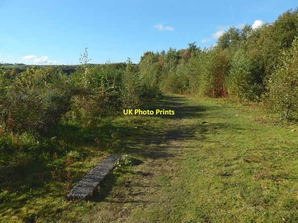 Photo 6"x4" Dalquhurn Point: former course of railway track Dumbarton c2015 P1