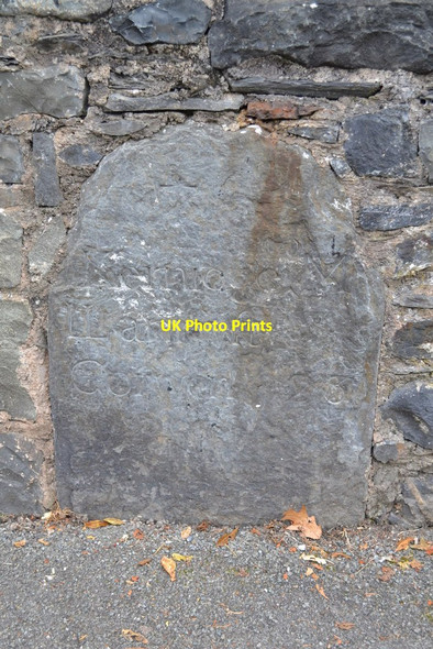 Photo 6"x4" Old Milestone Llanrwst c2015 P1