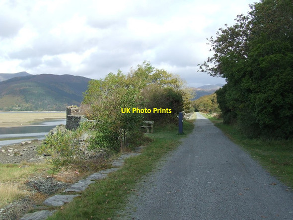 Photo 6"x4" Information Board And Ruins Arthog c2015