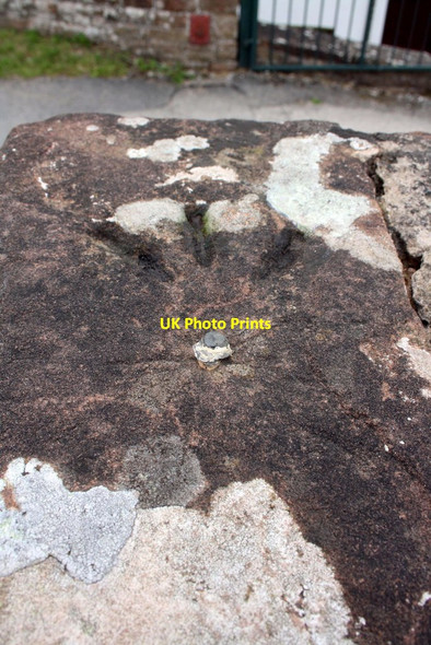 Photo 6"x4" Benchmark at entrance to cricket club Penrith c2015