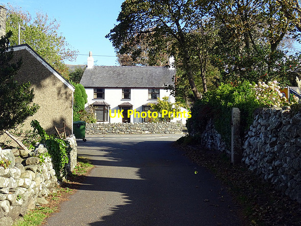 Photo 6"x4" Emerging onto the A496 road at Tal-y-bont Tal-y-bont\/SH5821 c2015