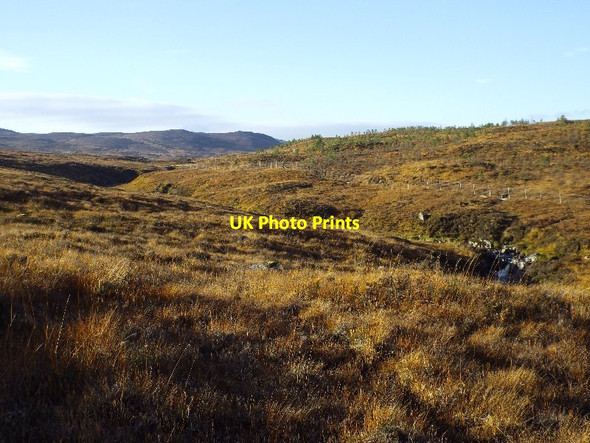 Photo 6"x4" The course of Allt Cas a' Chuirn above the treeline in Guisachan Forest near Cannich Coille Mh\u00f2r\/NH2722 c2015