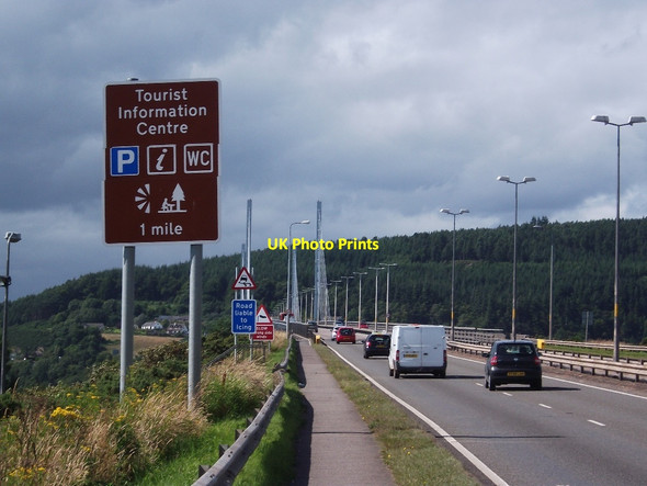 Photo 6"x4" Kessock Bridge approach Inverness c2015