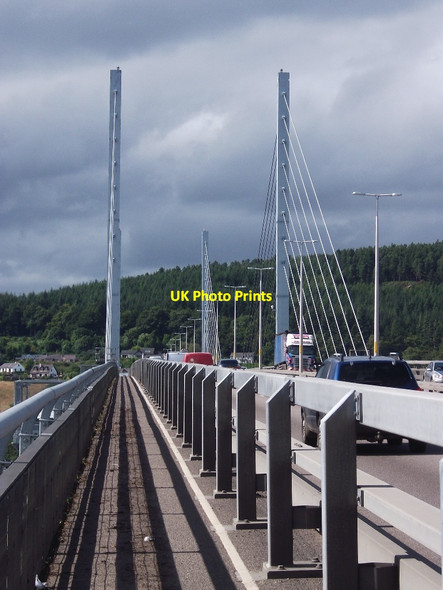 Photo 6"x4" Kessock Bridge approach Inverness c2015 P1