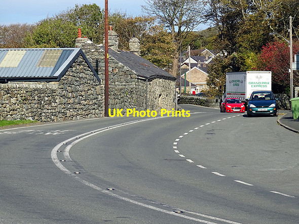 Photo 6"x4" The A 496 road sweeps through Tal-y-bont Tal-y-bont\/SH5821 c2015