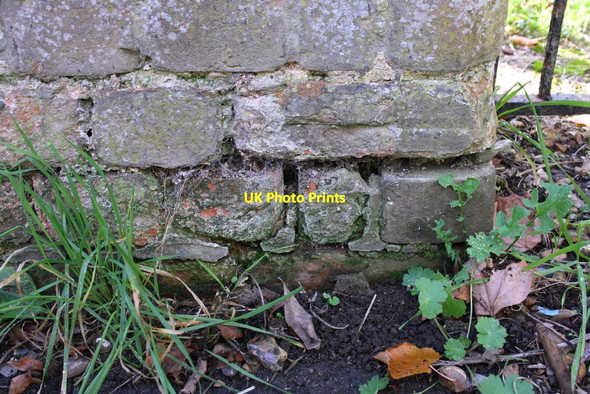 Photo 6"x4" Benchmark on gatepost at school entrance, Church Street Henley-on-Thames c2015