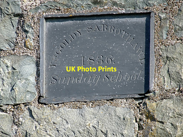 Photo 6"x4" Plaque on Capel Egryn Tal-y-bont\/SH5821 c2015