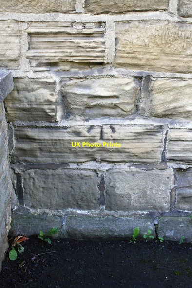 Photo 6"x4" Benchmark on Burley St Matthias CE Primary School Burley\/SE2734 c2015