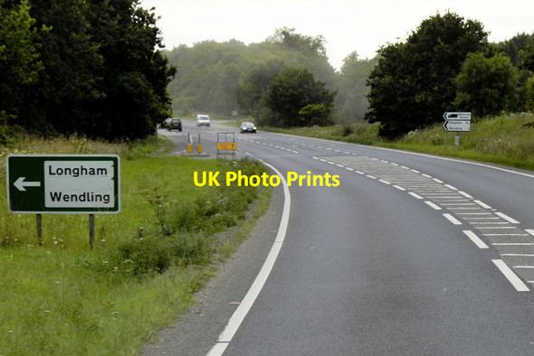 Photo 6"x4" A47, West of Wendling Crane's Corner c2015