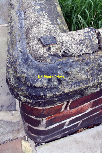 Photo 6"x4" Benchmark on wall of #38 Woodside Place Burley\/SE2734 c2015