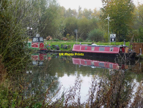 Photo 6"x4" Narrowboats moored on the Fossdyke Canal Lincoln c2015