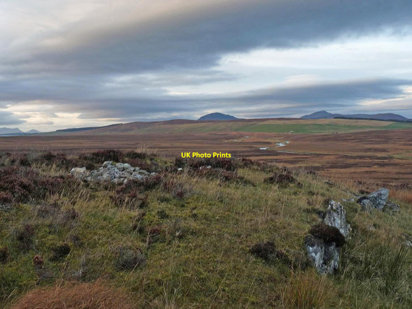 Photo 6"x4" Cairn on the northern slopes of Cnoc Dail-chairn, Sutherland Kinbrace c2015