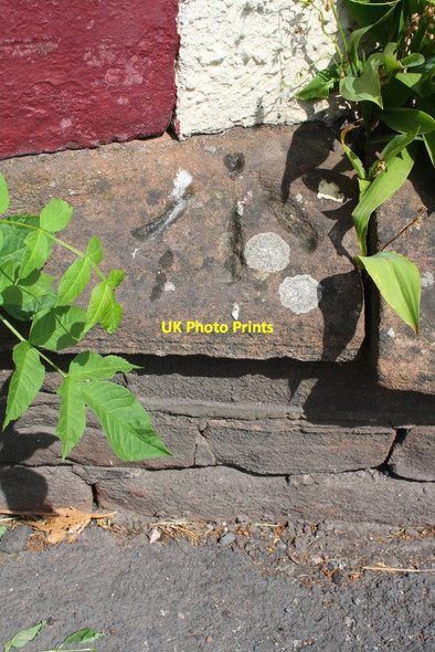 Photo 6"x4" Benchmark on wall at #36 Victoria Road Penrith c2015