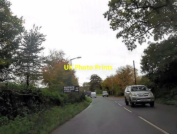 Photo 6"x4" A377 approaching Quickes Farm shop Newton St Cyres c2015