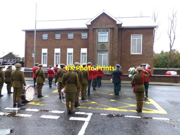 Photo 6"x4" Royal Inniskilling Fusiliers Band, Omagh Omagh c2015