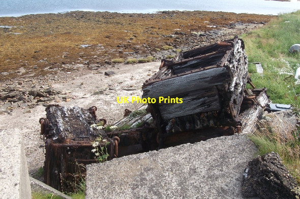 Photo 6"x4" Wood boxes, Churchill Barrier no.3 Northtown\/ND4797 c2015