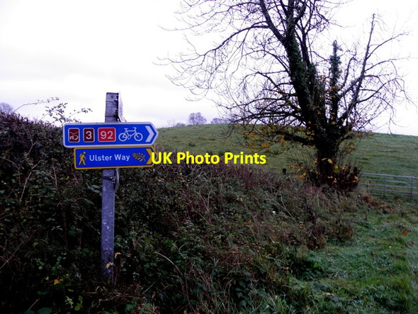 Photo 6"x4" Ulster Way sign, Golan Mountjoy\/H4277 c2015