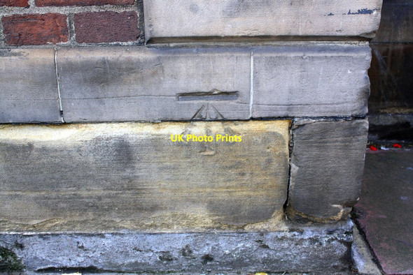 Photo 6"x4" Benchmark on The Crown, Scotland Road Carlisle c2015