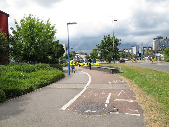 Photo 6"x4" Segregated cycle lane, Harbour Parade, Southampton  Southampton c2014