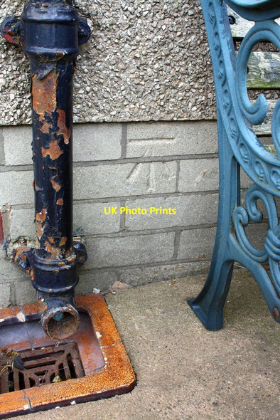 Photo 6"x4" Benchmark on #4 Tarn End, Low Abbey Cottages Gullom Holme c2015