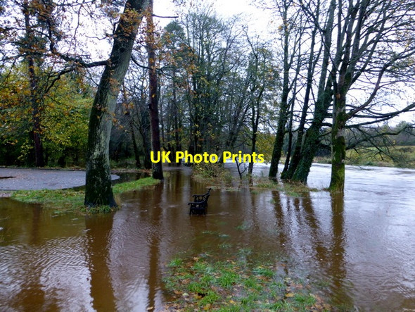 Photo 6"x4" Flooded path, Cranny Omagh c2015