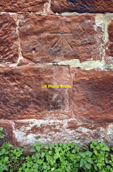 Photo 6"x4" Benchmark on the tower of St Michael's Church Kirkby Thore c2015