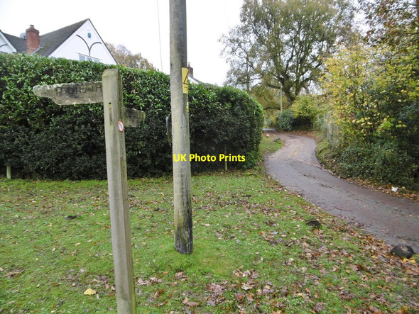 Photo 6"x4" South Gorley, signpost South Gorley c2015