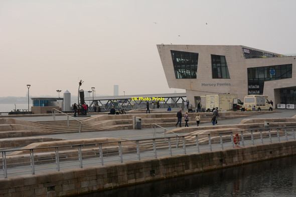 Photo 6"x4" Mersey Ferries pavilion and jetty Seacombe c2015