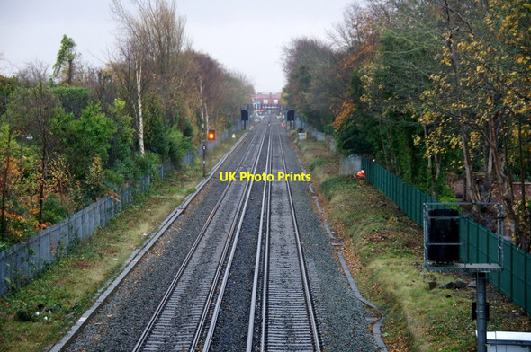 Photo 6"x4" Railway line through Formby Formby c2015