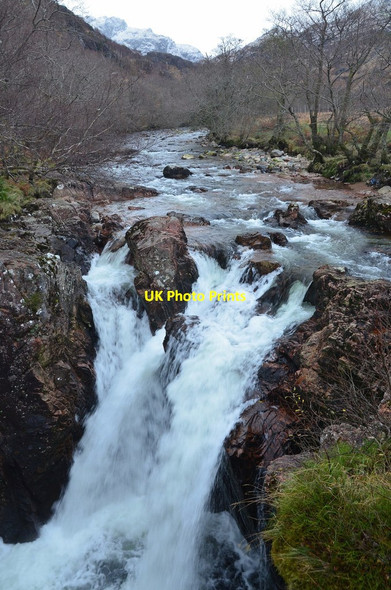 Photo 6"x4" Lower Falls, River Nevis Achriabhach c2015