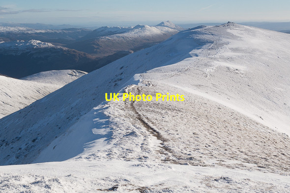 Photo 6"x4" On the southern ridge of Stob Binnein looking towards Stob Coire an Lochan Stob Binnein c2015