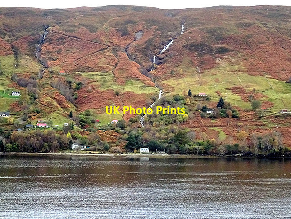 Photo 6"x4" Looking across Loch Broom towards Letters Letters c2015